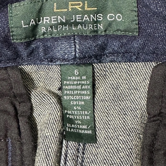 LRL Lauren Jeans Co Ralph Lauren Womens Sz 6 Denim Jean Skirt Dark Blue, Buttons - Picture 7 of 12